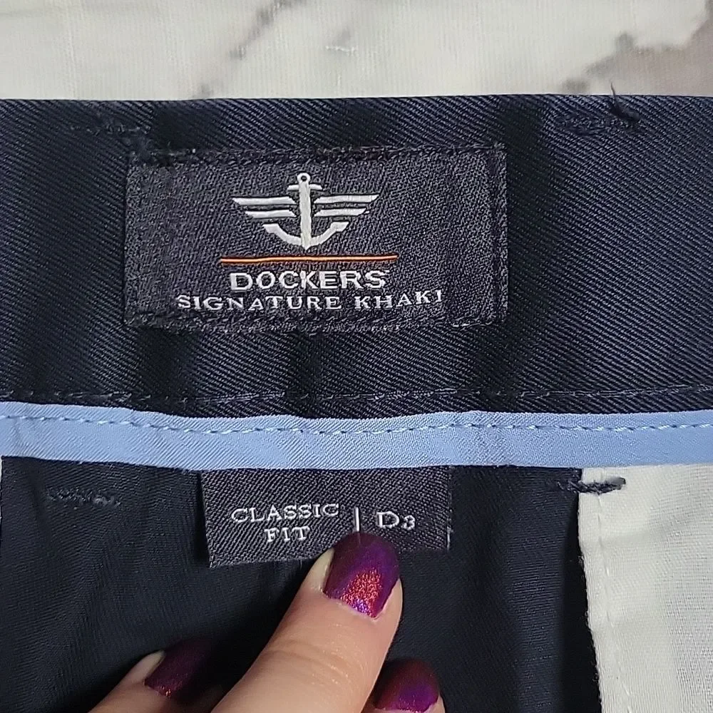 Dockers Classic Fit Navy Dress Pants